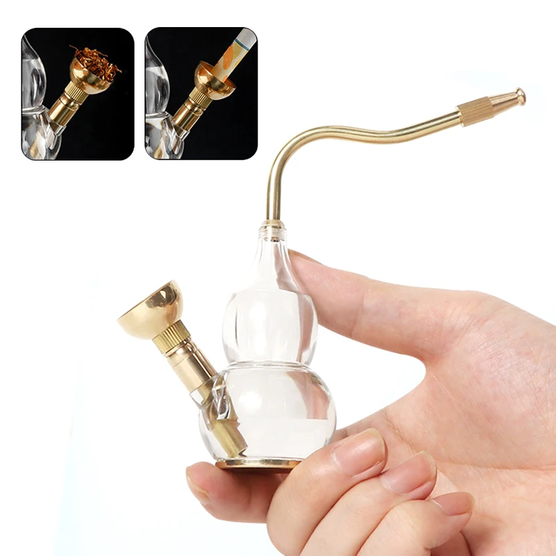 

2025 New Dual Cigarette Tobacco Smoking Pipe Water Filter Pipe Mini Shisha Hookah Water Pipe Water Bottle Filter Smoking Tobacco