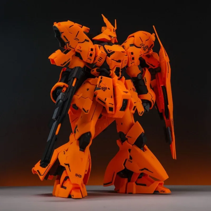 【منتج جديد】STAR RG 1/144 Orange Sazabi MSN-04 مجموعة أطقم منمذجة شخصيات الحركة مع شارات لعبة مجسمة بلاستيكية قابلة للجمع هدية #2