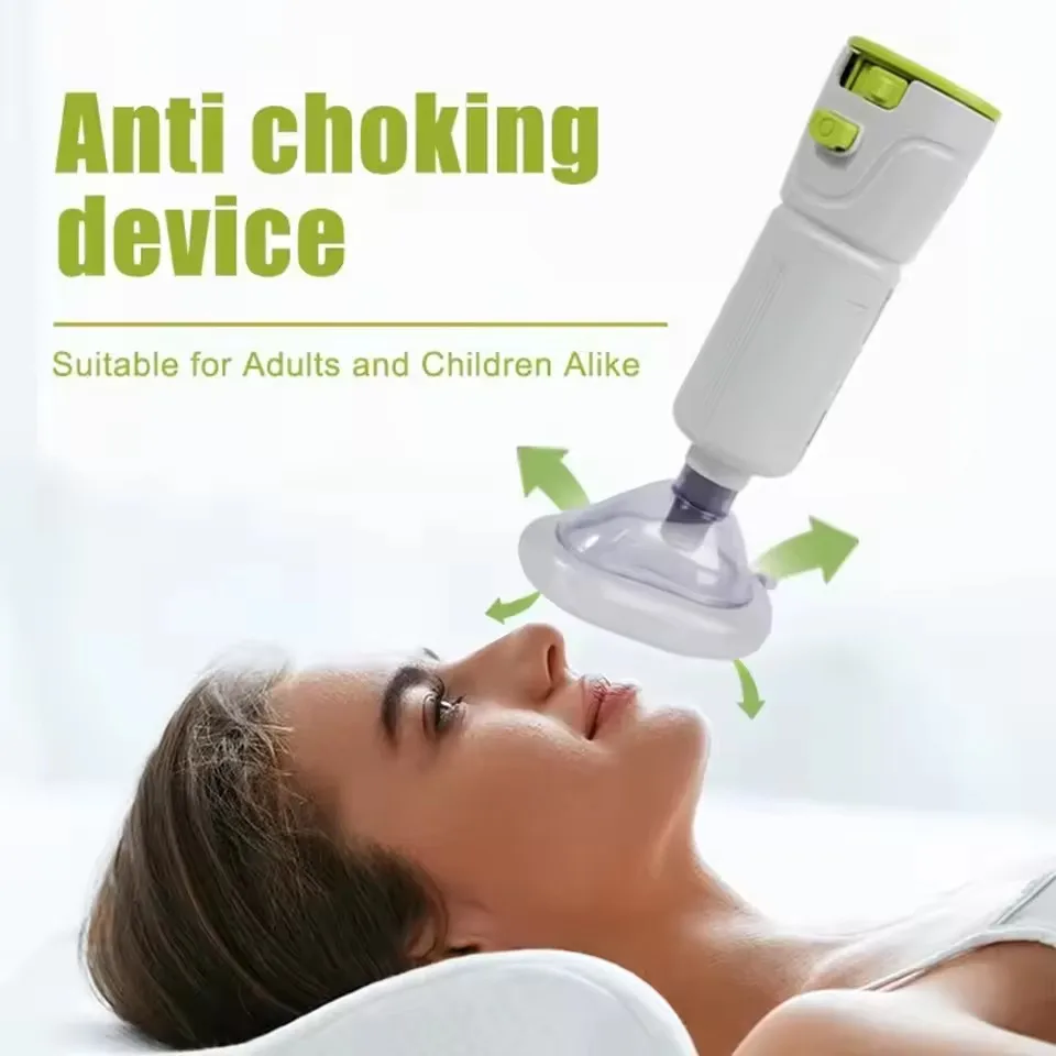 First-Aid Devices Portable Automatic Anti-Choking Device for Adults Kids with 3 Masks Home Airway Assist Emergency Kit