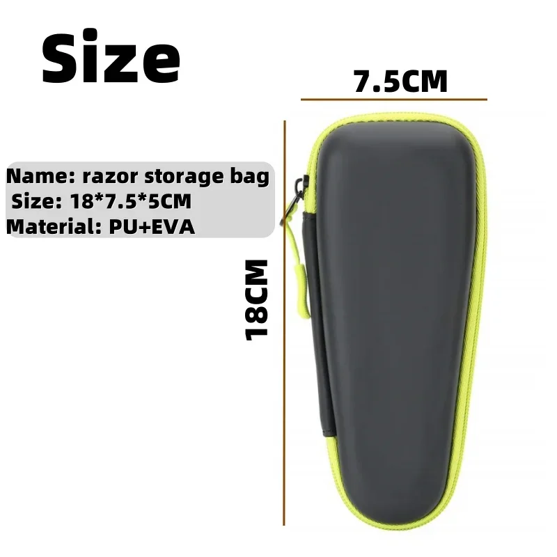 EVA Travel Case for Philips OneBlade Shaver QP2530/2520, Portable Shockproof Organizer for Replacement Blades & Accessories