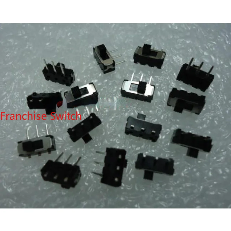 10PCS Miniature Imported Pull Switch, Slide  Three-pin Patch,  Second Gear, Environmental Protection