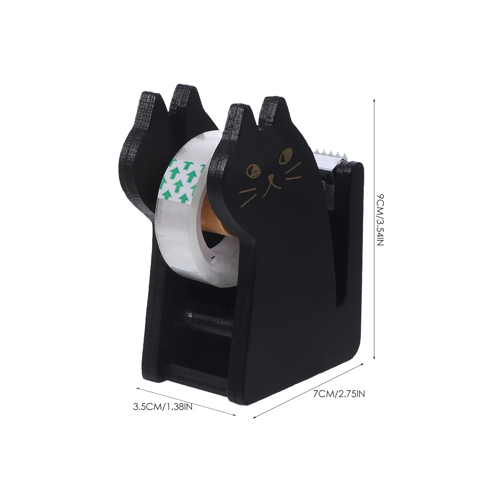 

2pcs Adorable Cartoon Animal Dispenser Small Tape Cutter Home Office Washi Tape Holder Desktop Storage Stand Heavy Duty Nonskid