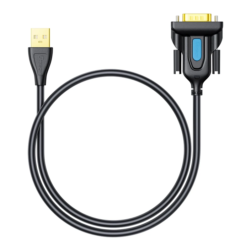OEMリベットネジ式USB-DB9ピンRS232ケーブル 0.5M～5M 24AWG 8MM DC5V USB-DB9 RS232変換ケーブル PC/ラップトップ用
