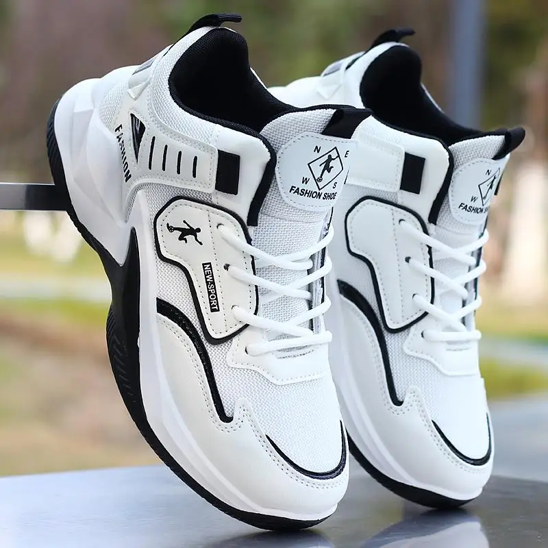 

MPPMCK Men's Spring Sports Shoes Breathable Casual Fashion Lightweight Anti-slip Soft Bottom Removable Code Spring Shoes