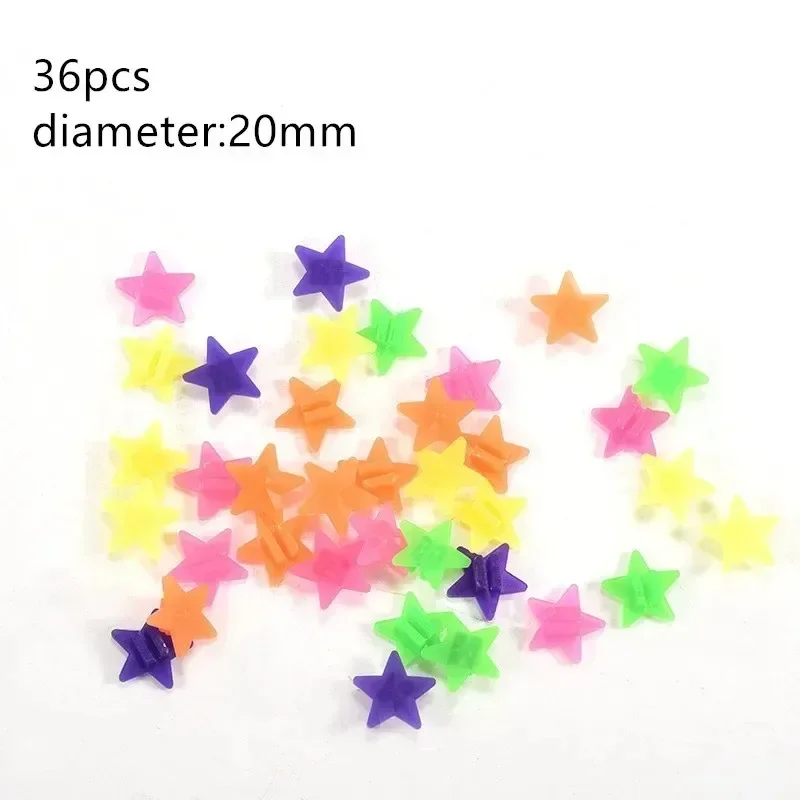 36pcs Colorful Plastic Bicycle Spoke Beads - Decorative Wheel Clips for Kids Bike Accessories & Cycling Fun image 2