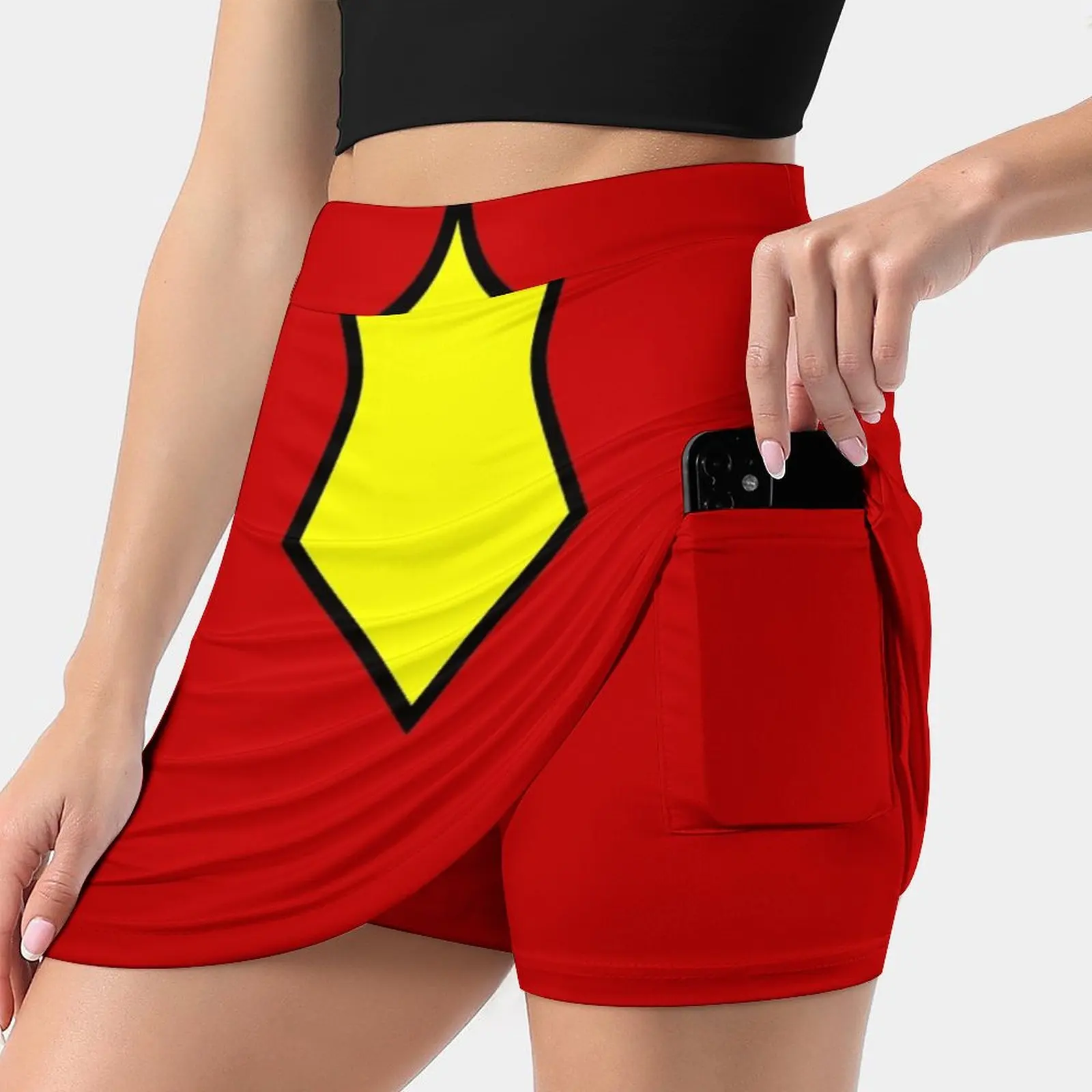 

Classic Jess Women'S Fashion Sporting Skirt With Pockets Tennis Golf Running Skirts Spider Woman Drew Peter Parker Comics Comic