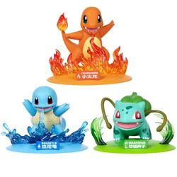 New Original Pokemon Charmander Bulbasaur Squirtle Genuine Anime Action Figures Collect Model Ornaments Kid's Toy Birthday Gift