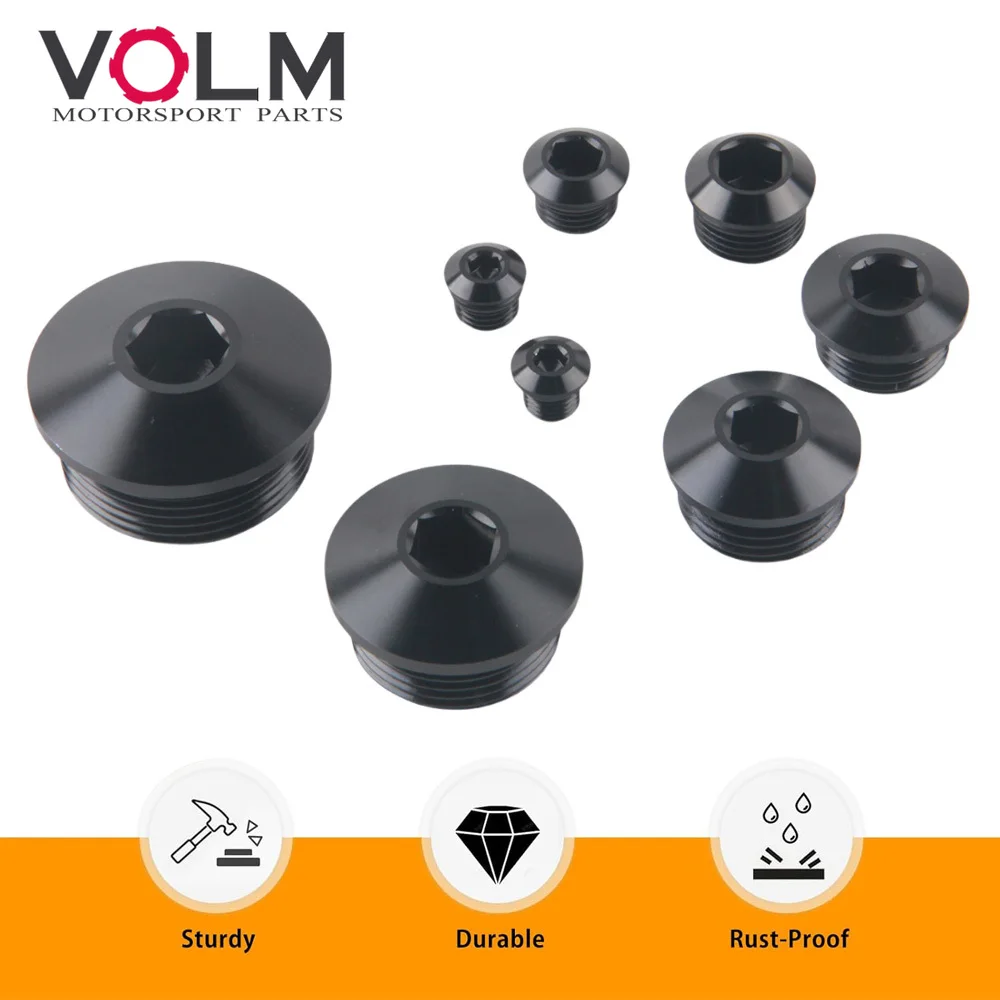 

Aluminum AN3 AN4 AN6 AN8 AN10 AN12 AN16 AN20 ORB Socket Hex O-Ring Boss Plug