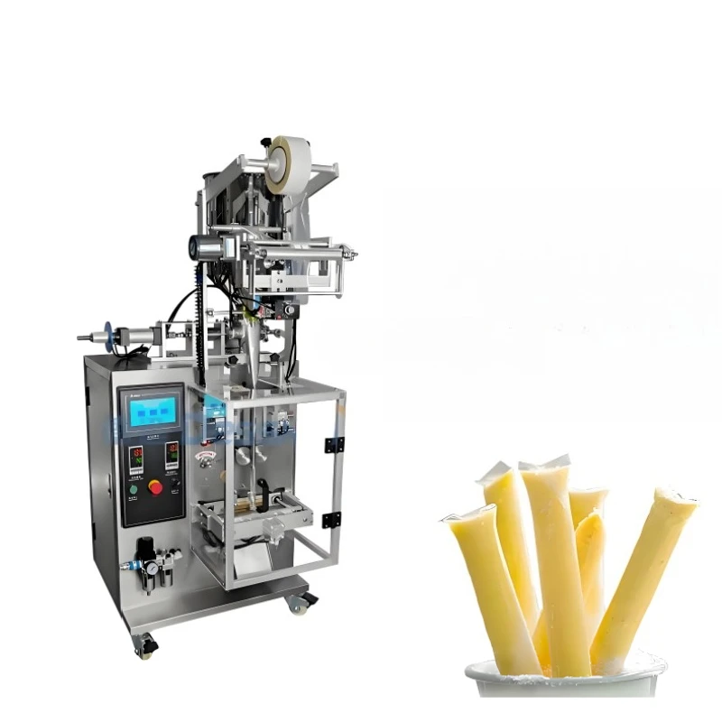 High-speed vertical liquid juice popsicle filling and packaging machine Small business juice stick packaging machine