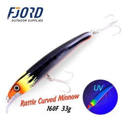 FJORD 160mm 33g Rattlins Fishing Lure Jerkbait Wobblers For Perch Crankbaits Fishing Goods All For Fishing In Summer Accessories