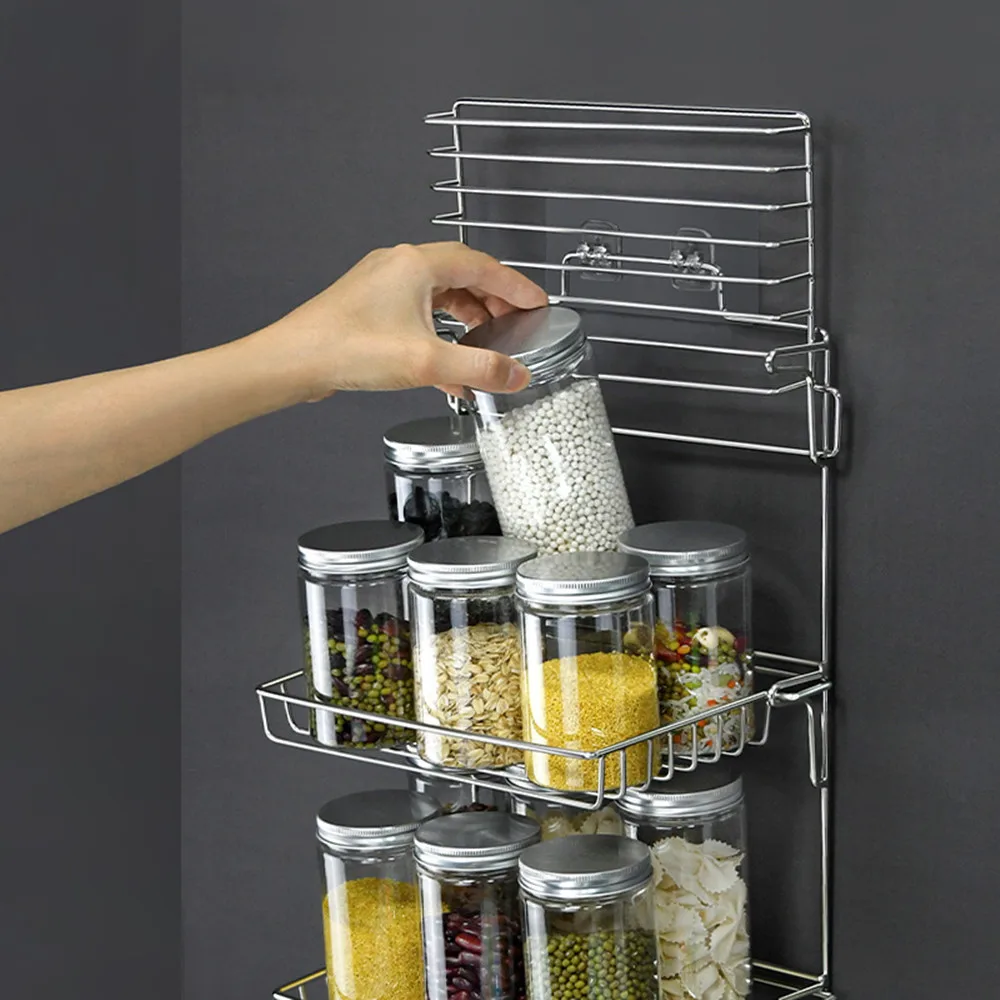 Scaffale portaoggetti da bagno in acciaio inossidabile scaffale portaoggetti pieghevole senza perforazione cucina bagno wc appeso a parete rack di stoccaggio