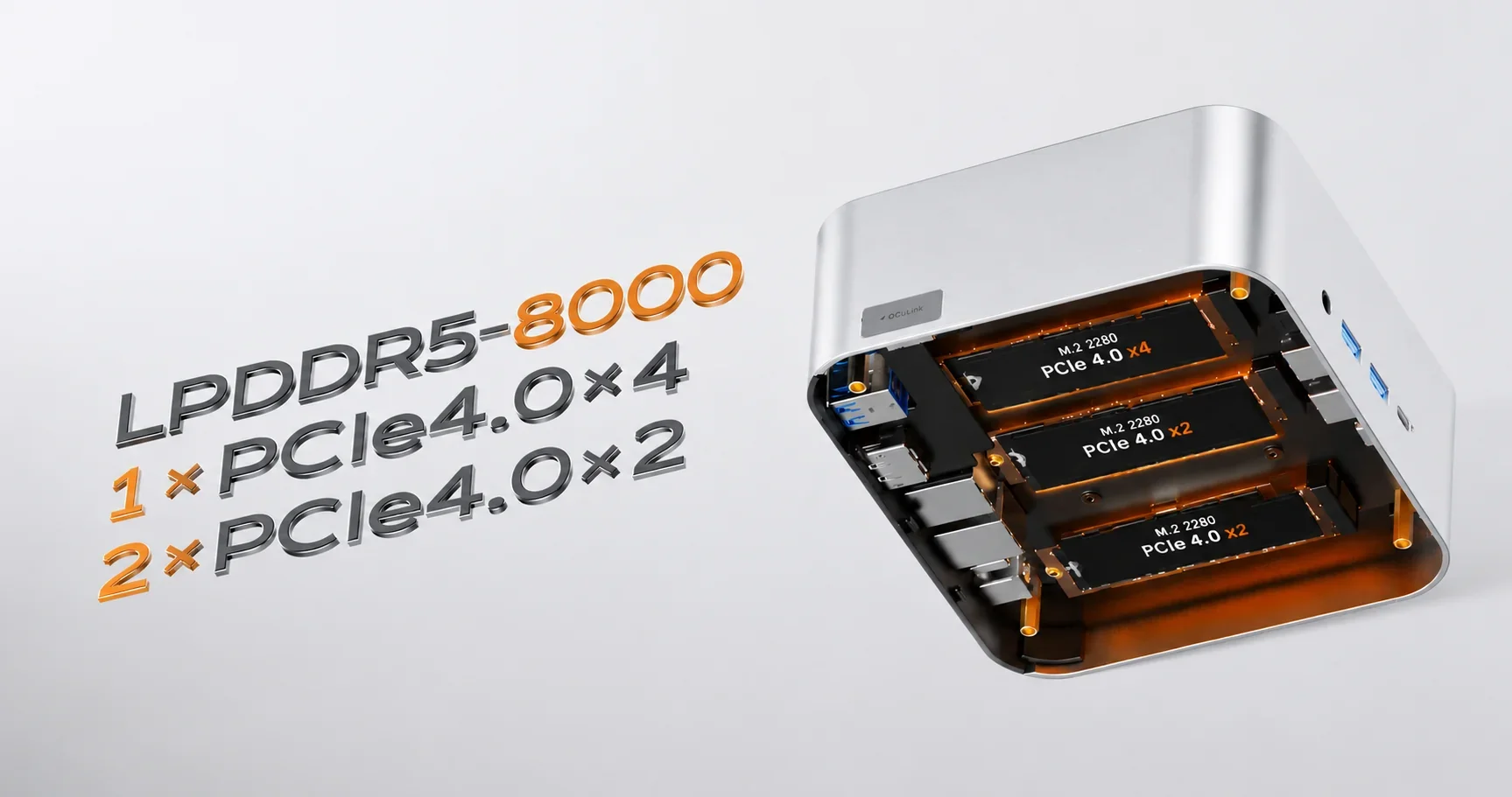 AOOSTAR MACO Mini PC AMD Ryzen AI 9 HX 470 32GB LPDDR5 8000MHz Radeon 890M WiFi 7 Dual 2.5G LAN OCuLink Dual USB4 3x M.2 NVMe