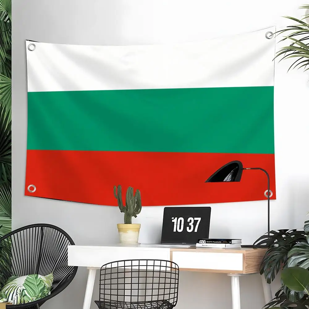 Bulgaria Flags Custom Wall Hanging Background Art Banner For Bedroom Home Living Room Outdoor Decor