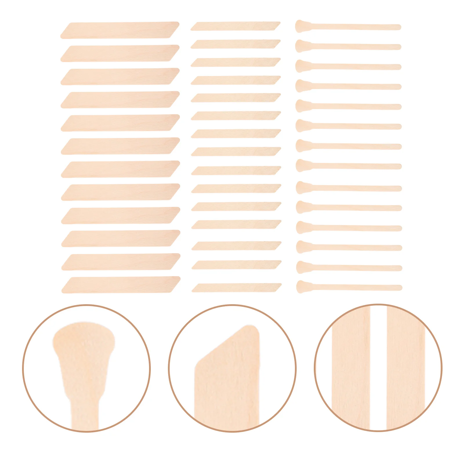 

150Pcs Wax Applicator Sticks Premium Body Hair Removal Tool for Depilation and Cream Application Smooth Flexible Women Hair Wax