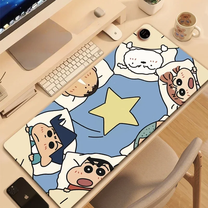 

Интеллектуальный электрический грелка с подогревом, мультяшный карандаш Шин-тян, коврик для мыши с подогревом, большой милый настольный коврик с подогревом, электрический коврик, зимний