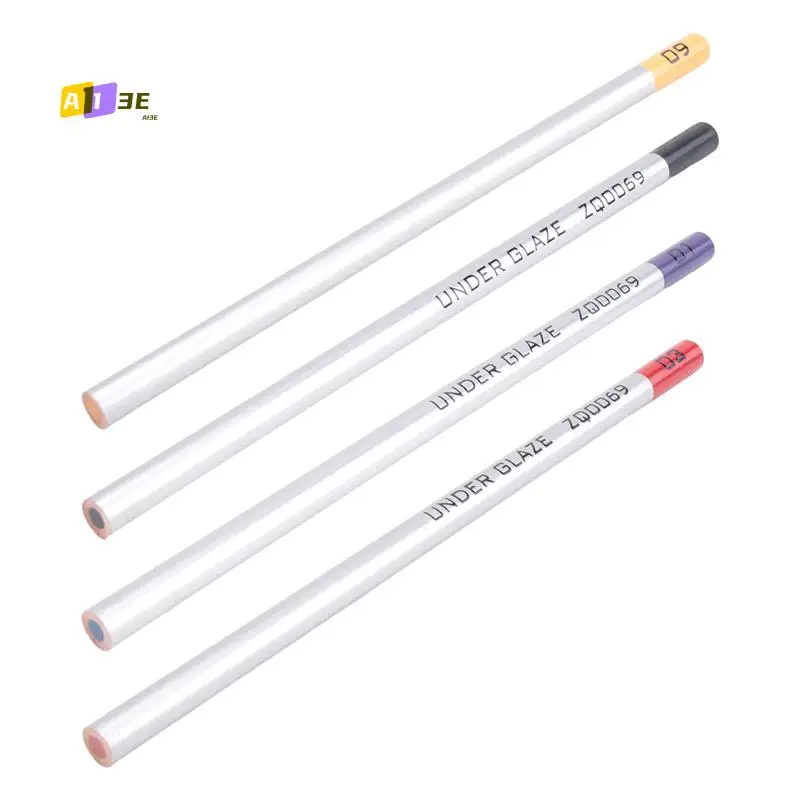 

A13E-4Pcs Underglaze Pencils, Underglaze Pencils For Pottery,Underglaze Pencil Precision Underglaze Pencil For Pottery