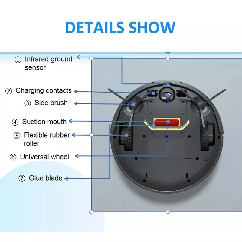 Intelligenter Staubsauger-Roboter, automatisch Kehren, Schrubben, Wischen, Bodenreinigungsroboter, 2-in-1-intelligenter Roboter OEM VSLAM