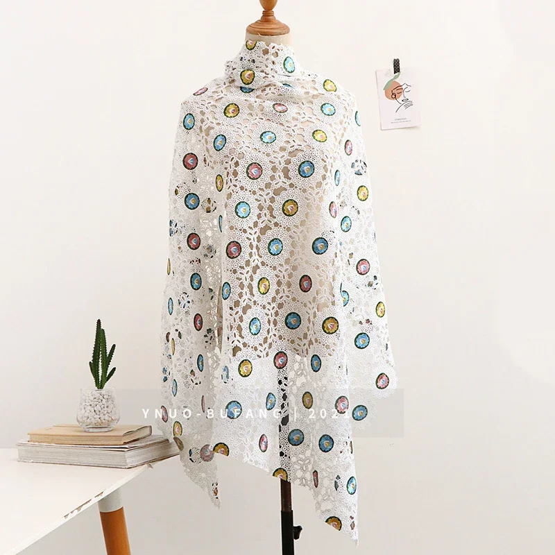 

Красочная вышивка водорастворимая полая кружевная ткань платье Cheongsam юбка одежда дизайнерская ткань ручной работы ткань «сделай сам»