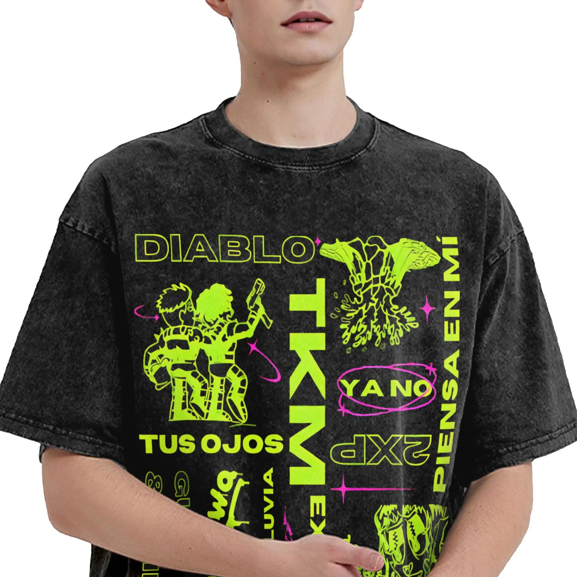 لزجة م الرجال تي شيرت غسلها محب تيز قصيرة الأكمام Crewneck تي شيرت القطن الخالص وصول جديد الملابس