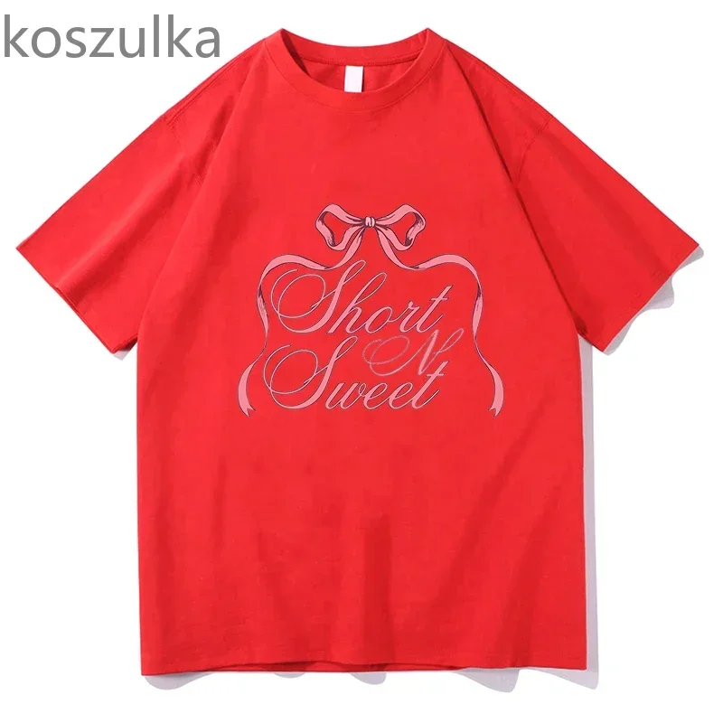 Sabrina Carpenter Short n' Sweet Album Tour Tshirt Crewneck Short Sleeve Tees Women Men Streetwear New Fashion Fans kpop Clothes