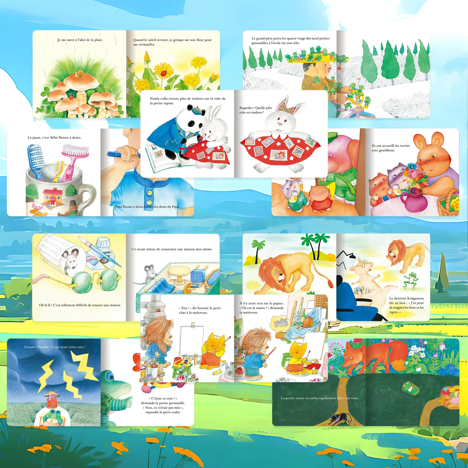 French Baby Story Book Set - Fun Tales for Early Learning
