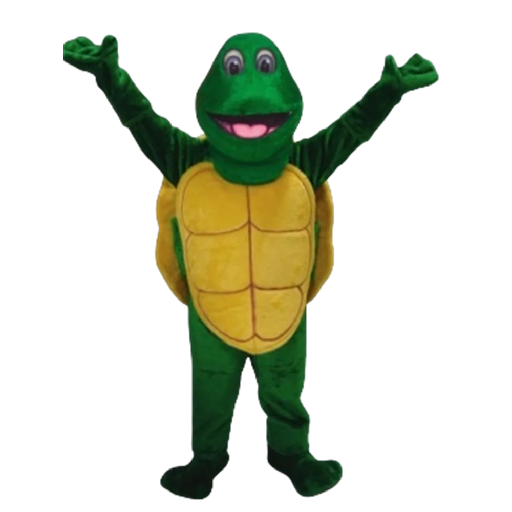 Green Tortoise Turtle Mascot Costume Adult School Performance Party Carnival Theme Mascotte Outfit Fit Fancy Dress Costumes 919