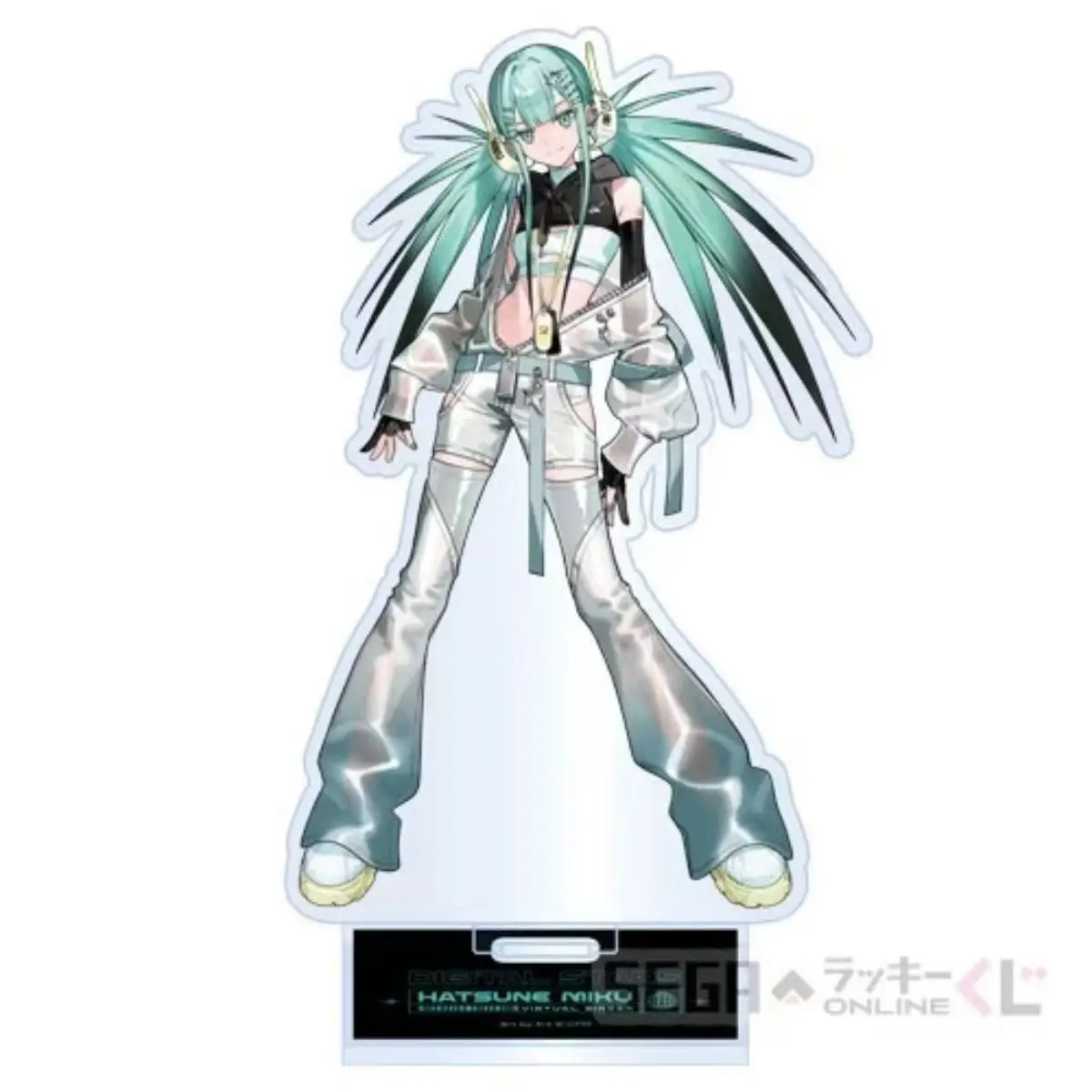 3.93inch Miku Cyberpunk Anime Peripherals Re-ceration Mikus Grow Unchecked Acrylic Stand Y2K Miku Standing Plate Birthday Toys