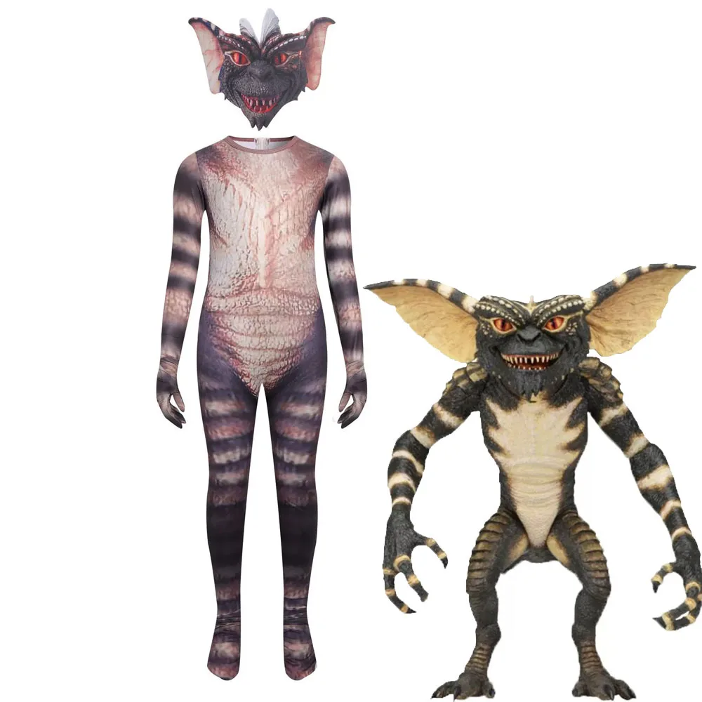 Disfraces de Cosplay de Gremlins, mono Horrible de Gremlins Accion, traje de fiesta de Carnaval y Halloween para niños