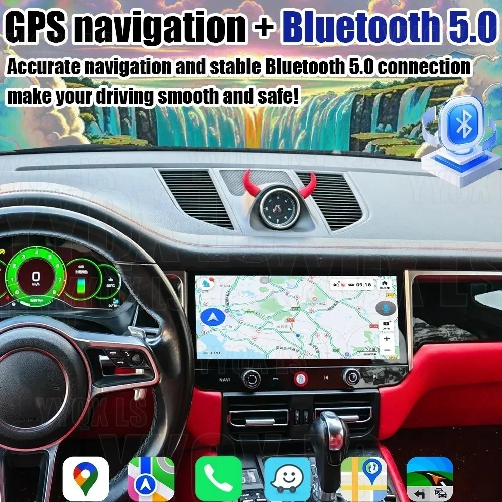 

LS 12.3" For Porsche Macan 2014-2017 Android Car Radio GPS Navigation 8-Core Wireless CarPlay 360 Camera Android Auto Multimedia