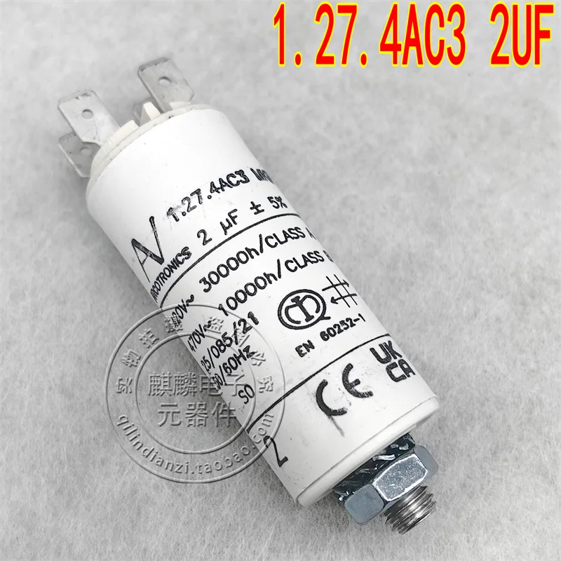 AV Arcotronics 1.27.4AC3 MKP 2UF 420V-470V imported AC starting capacitor