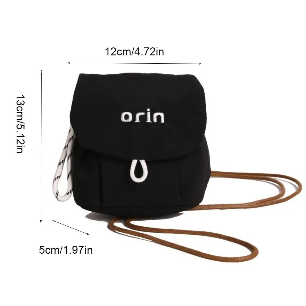 Portable Cloth Neck Hanging Bag Mini Contrast Color Children Coin Purse Headphone Bag Korean Style Small Item Bag Girl