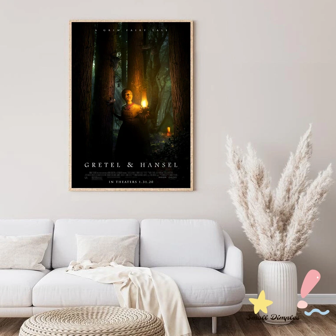 Póster de película Gretel & Hansel, lienzo impreso, decoración del hogar, pintura de pared (sin marco)