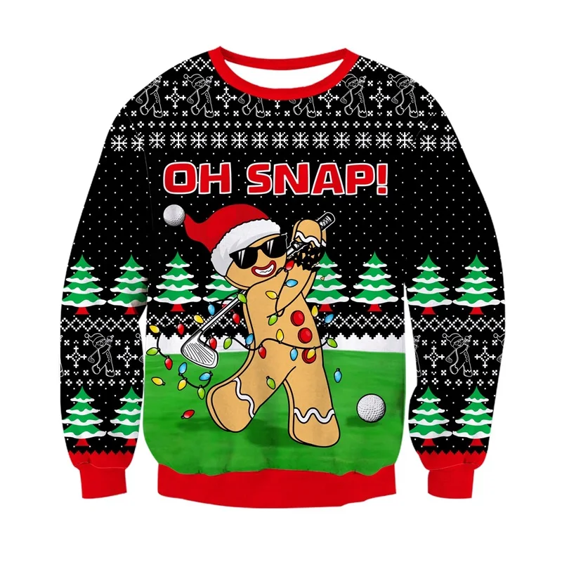 عيد ميلاد سعيد البلوزات القبيحة للرجال سانتا كلوز ركوب الدراجات النارية الجرافيك البلوز جديد في طاقم الرقبة مضحك عيد الميلاد هوديي