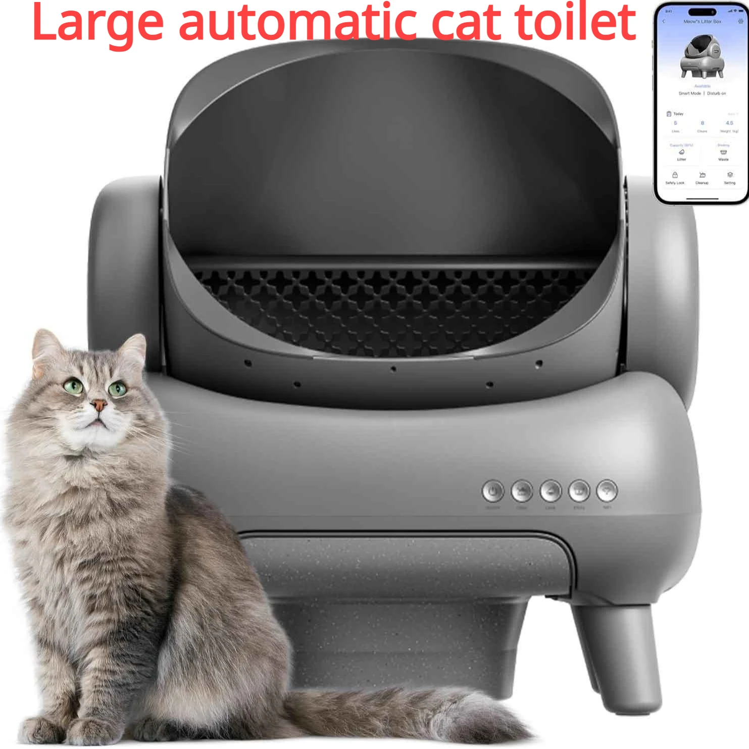 

Automatic Cat Litter Box Self Cleaning Cat Toilet Yibao Neakasa M1 Pro Intelligent Cat Litter Bowl Automatic Large Toilet 2024