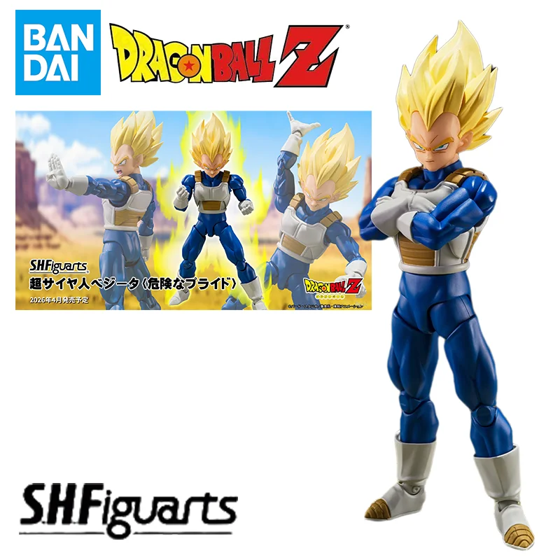 

Bandai legal copy Dragon Ball S Figure Toy UPER SAIYAN VEGETA DANGEROUS PRIDE Anime Action Fighter Finished Model Toy Decoration
