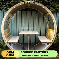 Summerhouse Garden Pod Scotlands Premier obrotowy leżak wodoodporny domek z bali shater kapsułka hotelowa restauracja owalny dom ogród