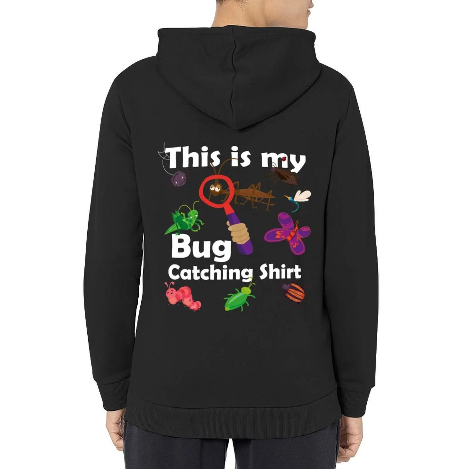 قميص This Is My Bug Catching - تصميم حشرة ممتع للأولاد والبنات، ملابس خريفية للرجال، سترة بغطاء للرأس