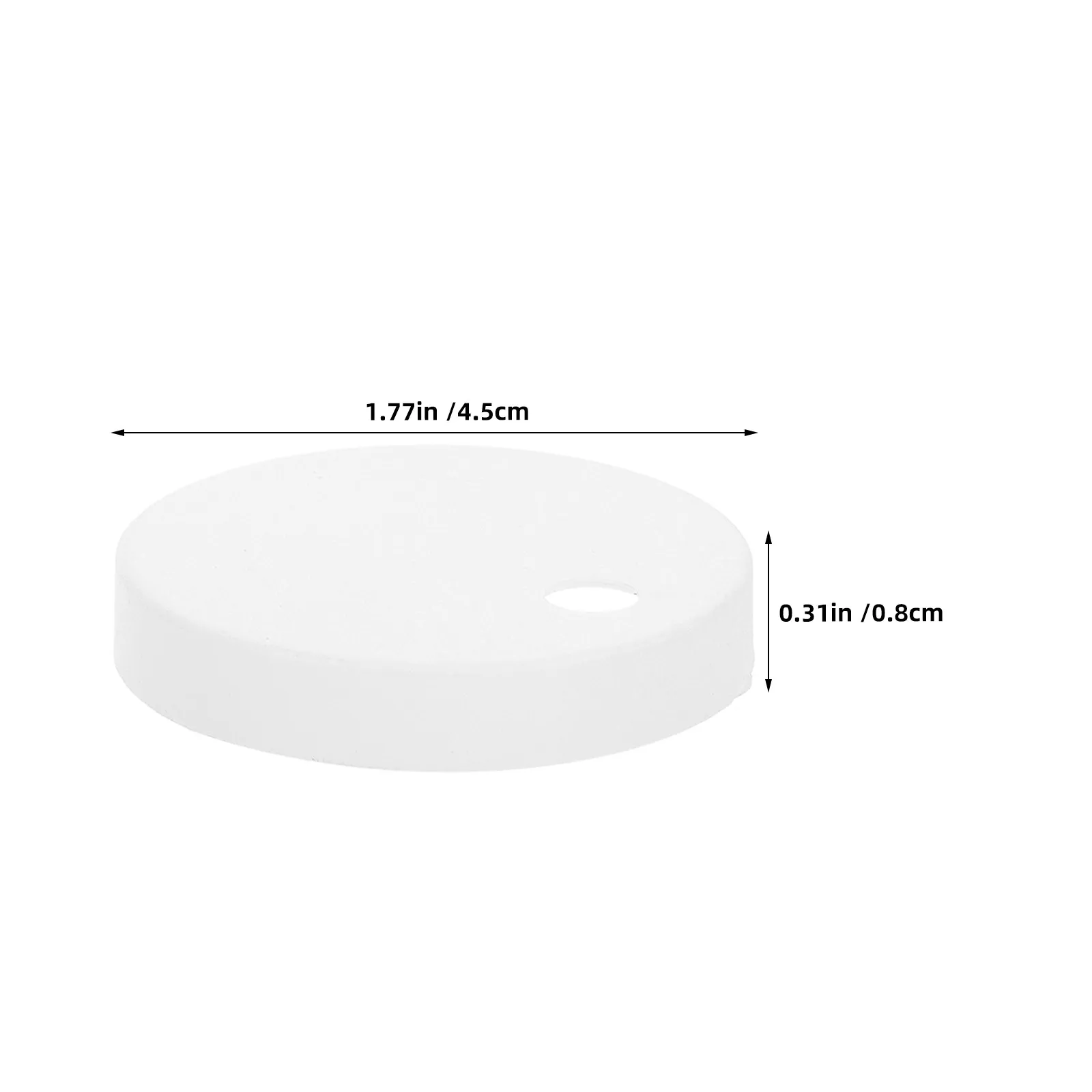 4Pcs Decorative Toilet Bolt Caps 45Mm Plastic Universal Toilet Seat Screw Covers Floor Mounting Nut Cover Bathroom Fixture