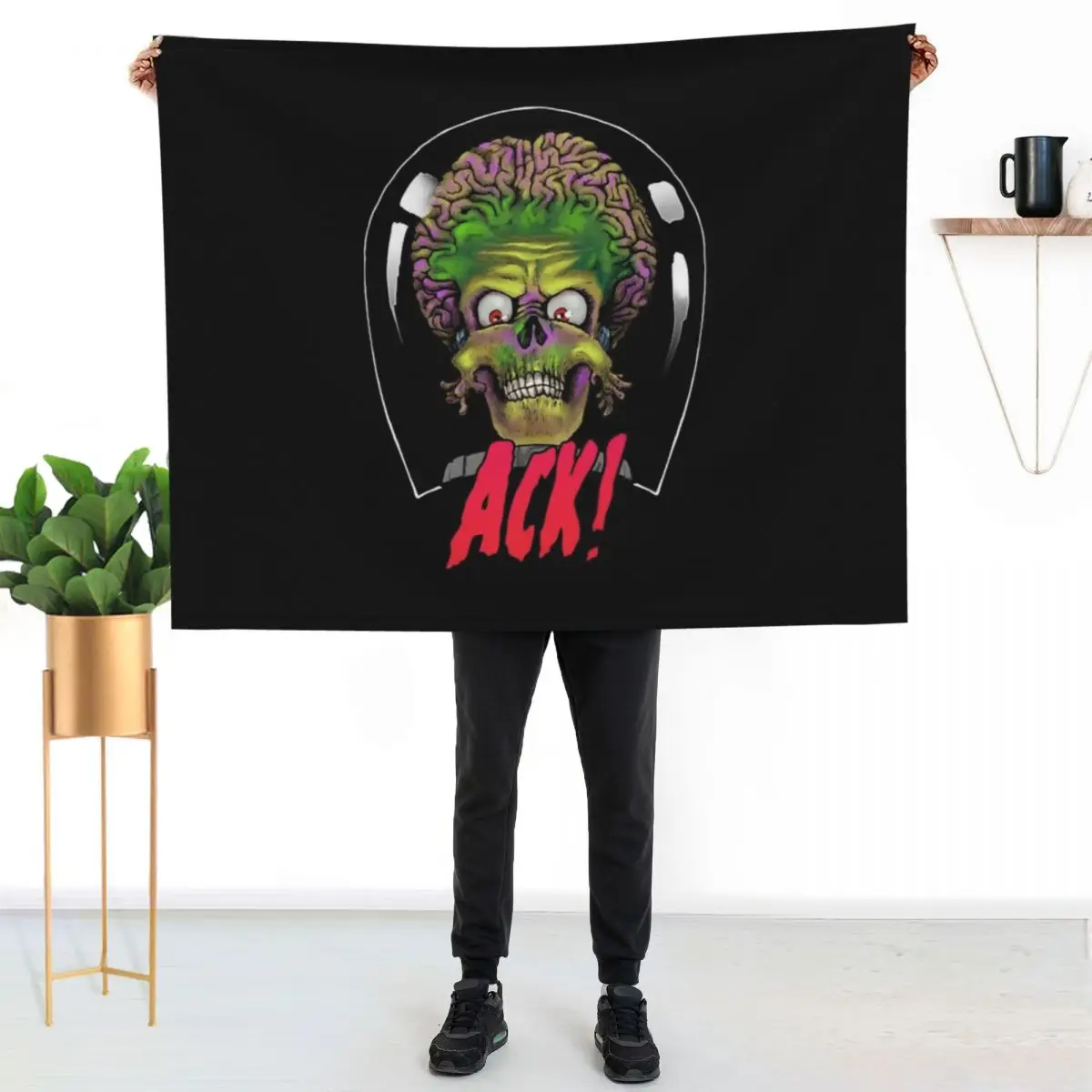Ack! Throw Blanket Warm Plush Fuzzy Blanket for Living Room