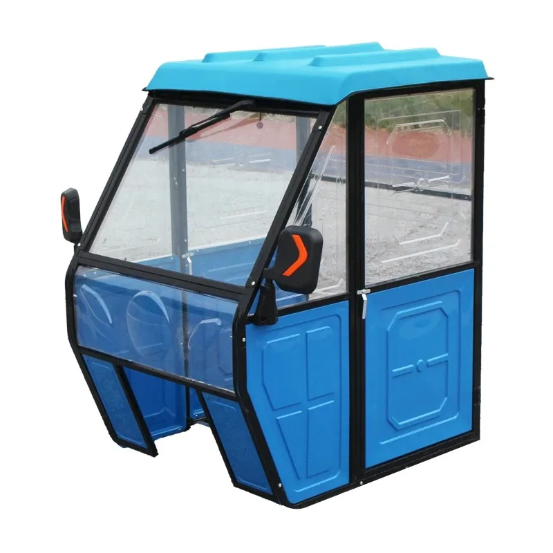 

Small electric tricycle head shed closed plastic rain warm wind protection front cockpit elderly