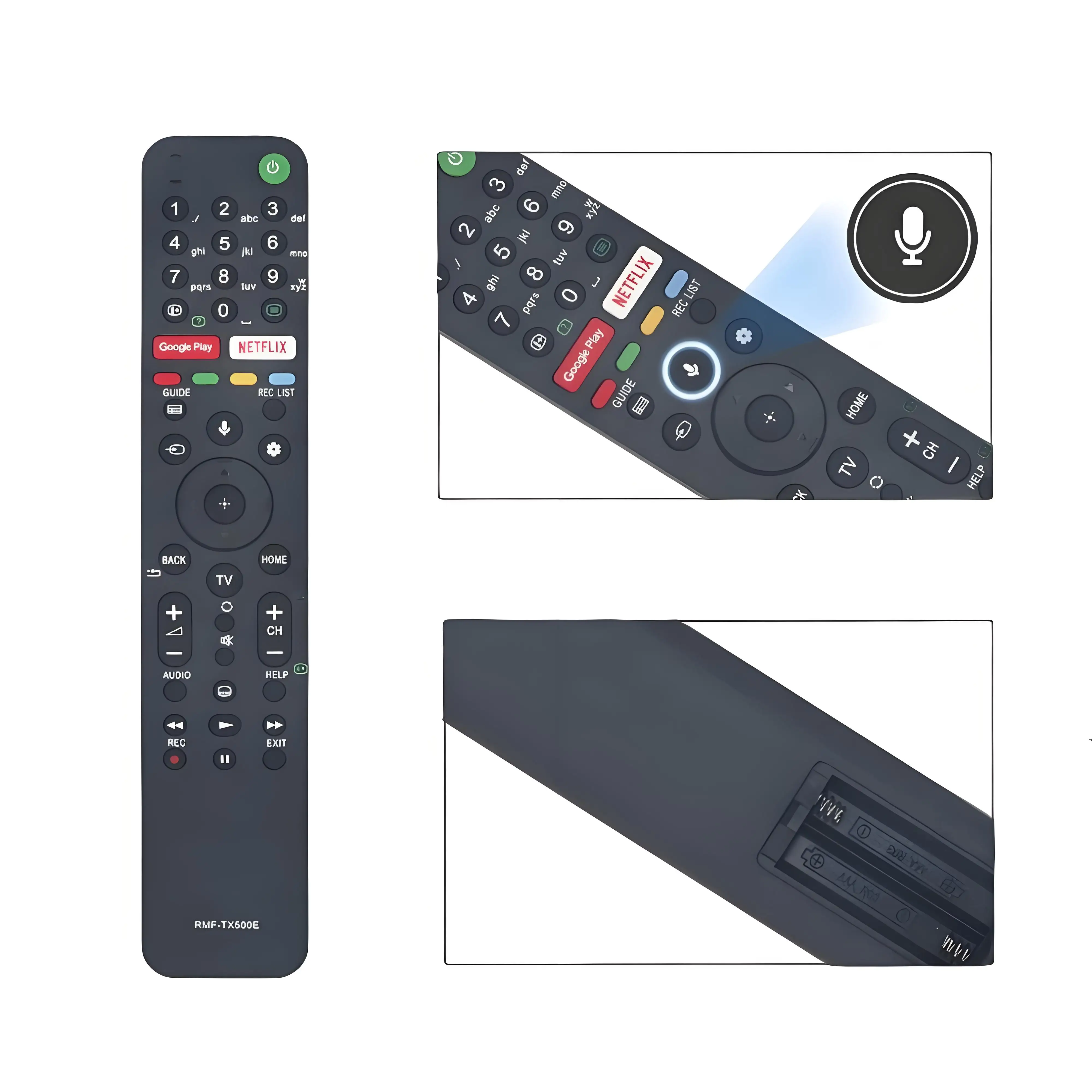 Replacement RMF-TX500E Voice Remote Control Compatible with Sony Bravia TV XG95/AG9 Series X85G Series Smart TV