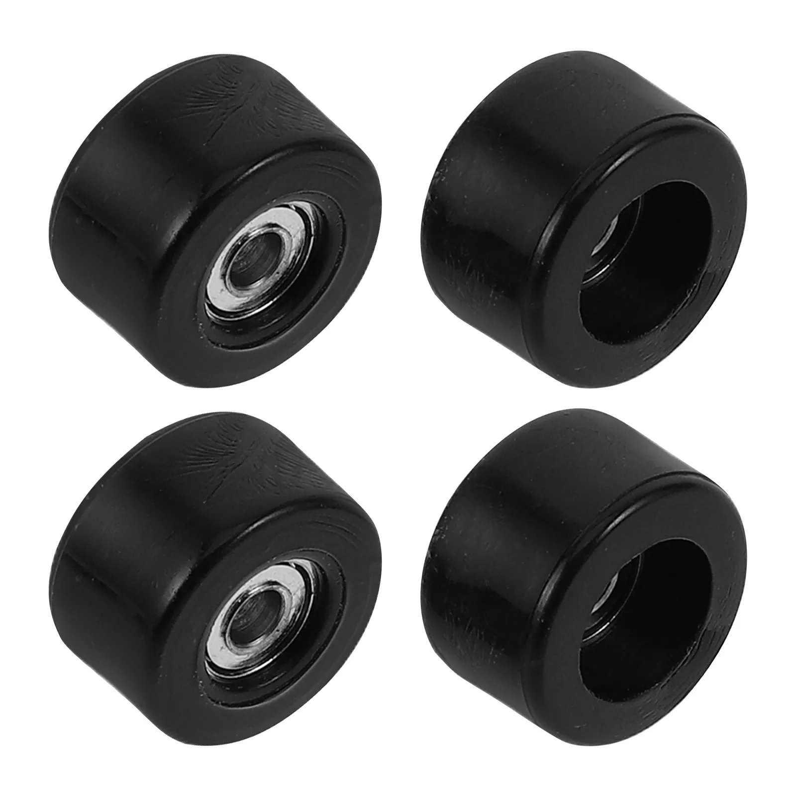 4 pçs dedo rodas de skate rolamentos suave rolamento rápido substituição resistente conjunto roda para mini skate reparação peças