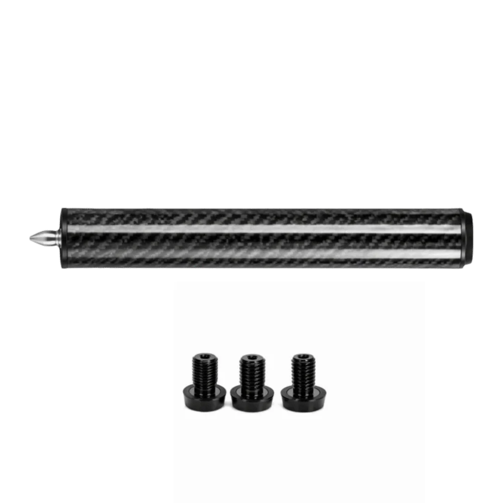 4pcs 8 Inch Length Pool Cue Extension Carbon Fiber Material Quick Connect Design Billiard Extension Rod Pool Club Extender