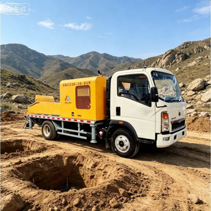 Customized Factory Efficient Concrete Transfer Solution with Fuel-Saving Diesel Engine and Remote Control, Diesel Concrete Pump