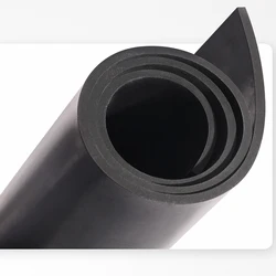 500 x 500mm Custom Made Slab NBR Nitrile Rubber Buna Plate Sheet Gasket 1mm 2mm 3mm  Acid Oil Alkali Resistant Black