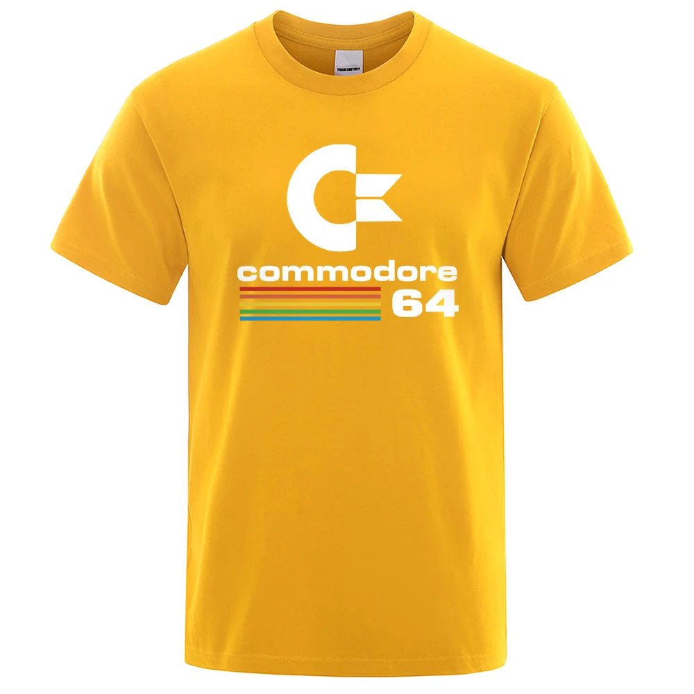 2024 Sommer Herren Laufshirt Computer Größe 64 Hemd C64 Sid Amiga Retro cooles Design kurze Rolle