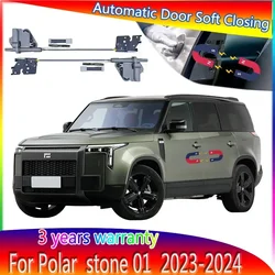 4pcs Car Smart Electric Suction Door Refitted Automatic Locks Soft Close Anti Pinch For Polar Stone 01 2023-2024 Car Accessories