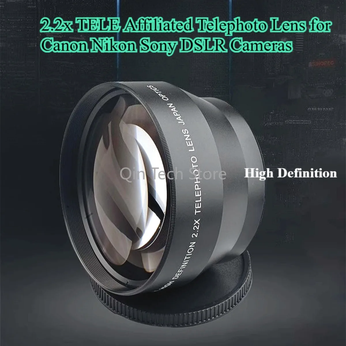 เลนส์เทเลโฟโต้ 2.2x สำหรับกล้อง DSLR ขนาด 58/67/72 มม. คุณภาพสูง ใช้งานได้จริงกับ Canon, Nikon, Sony