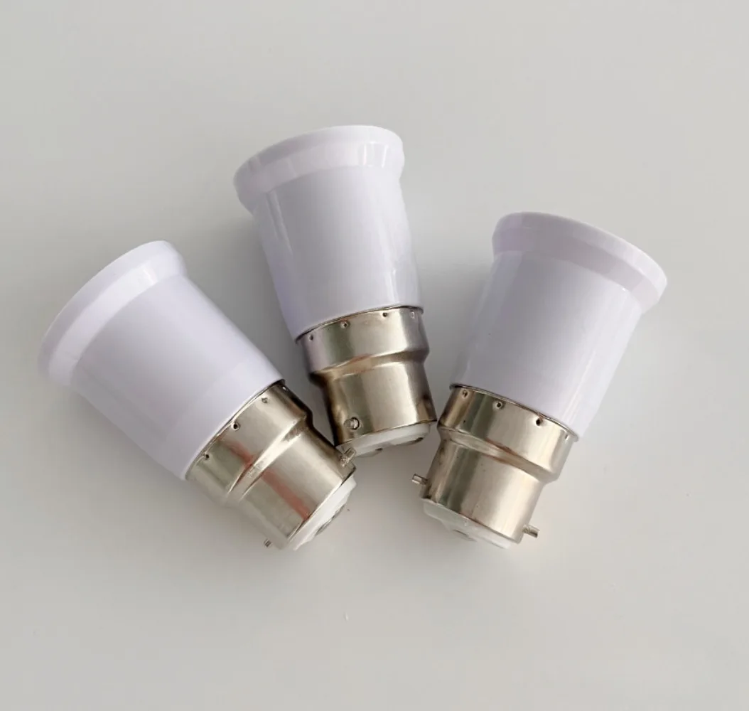 1pcs Welding-Free B22 To E27 Light Socket Adapter Bulbs Holders Lamp Sockets Converter Extended Lamp Bulb Conversion Holder image 5