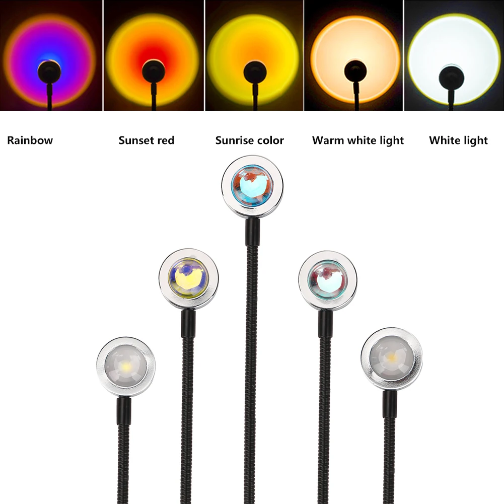 Tiktok Regenbogen Atmosphäre Nachtlicht Sonnenuntergang Projektion Lampe Sonnenaufgang Licht Für Schlafzimmer Home Decora Hintergrund Wand Tisch Lampe